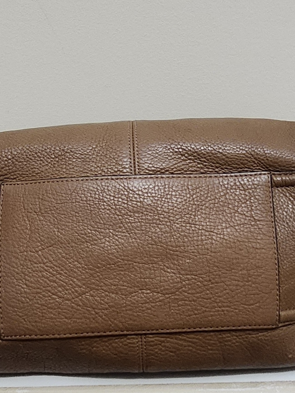 Coach Avery Pebbled Leather Shoulder Tote Hobo Satchel Bag #F23309 Saddle Brown - Picture 11 of 12